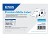 Epson Premium - matrisskurna etiketter - matt - 265 etikett (er) - 76 x 127 mm - 18 rullar / förpackning